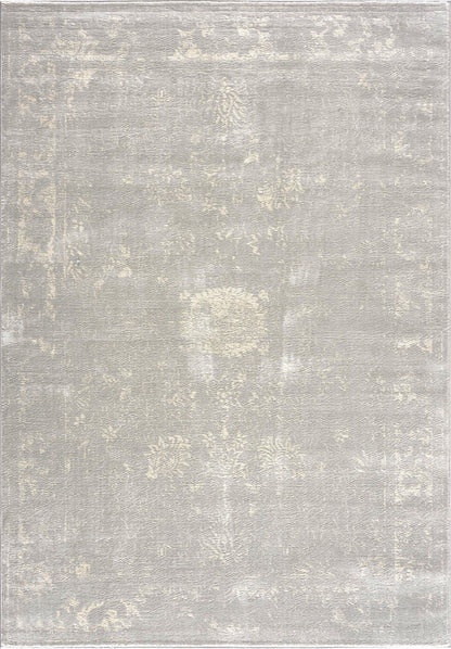 Safir Abstract Contemporary Grey and Beige Indoor Rug-3