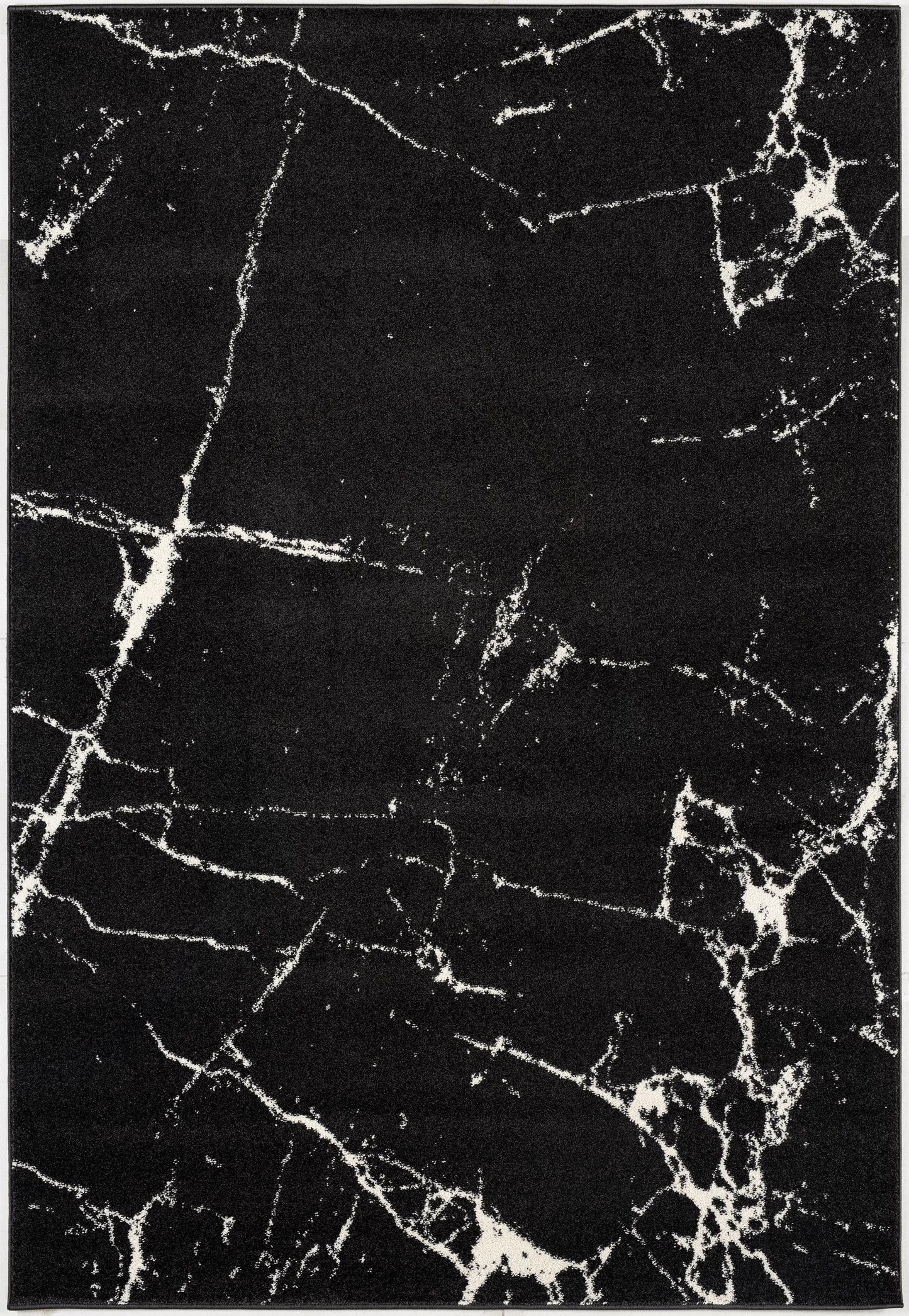 Siah Marble Contemporary Black and White Indoor Rug-9
