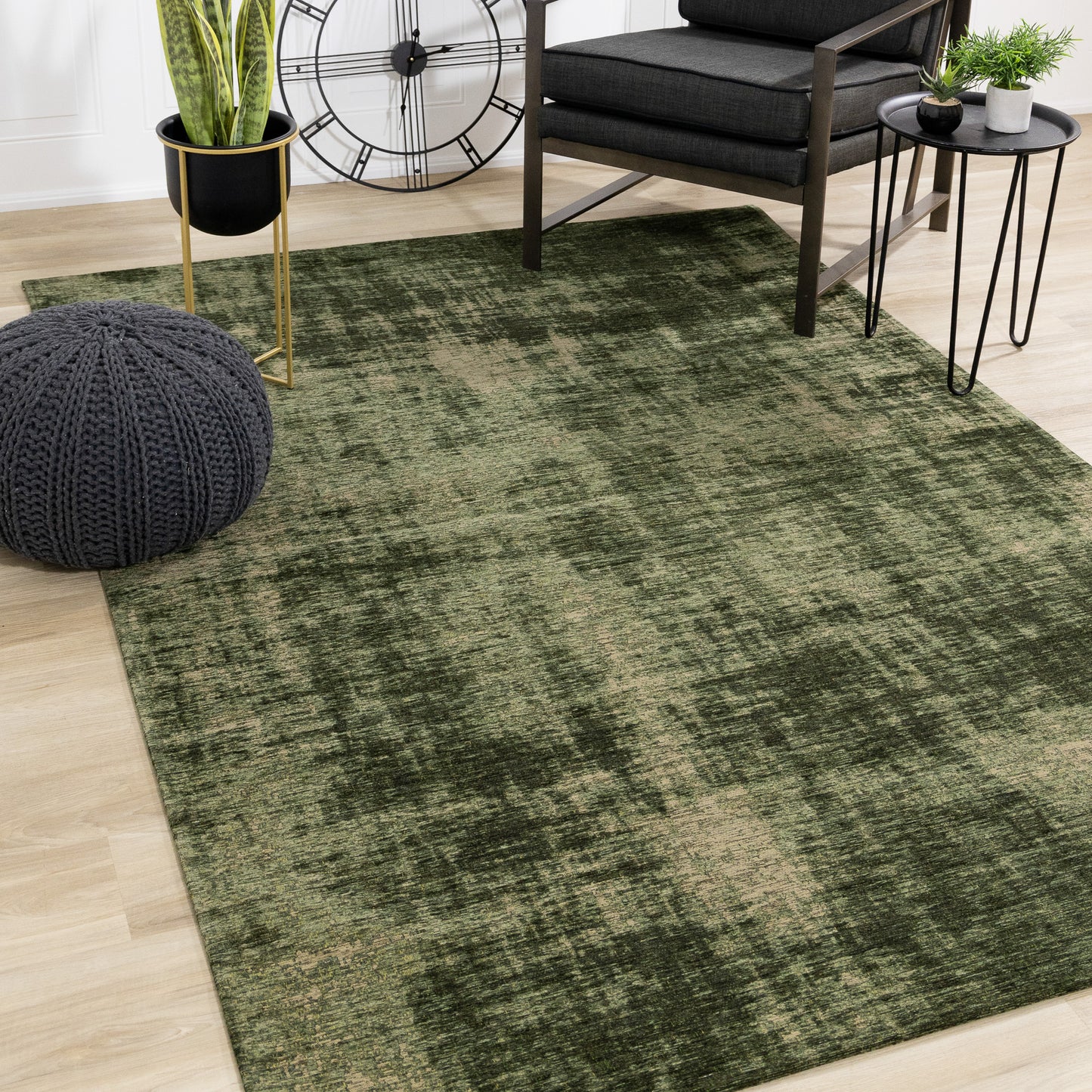 Modern Organic Green Area Rug-2