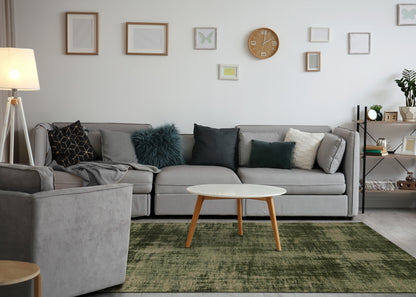 Modern Organic Green Area Rug-3