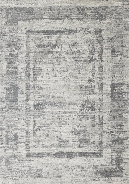Modern Border Grey Area Rug