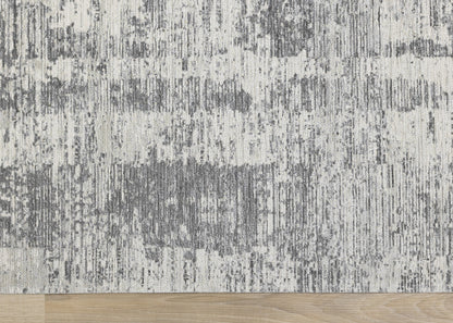 Modern Border Grey Area Rug