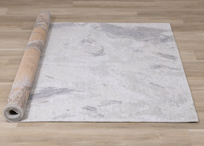 Modern Organic Cream Area Rug-7