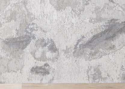 Modern Organic Cream Area Rug-8