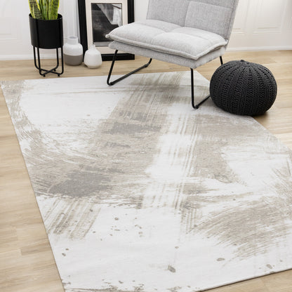 Contemporary Organic White Area Rug-2