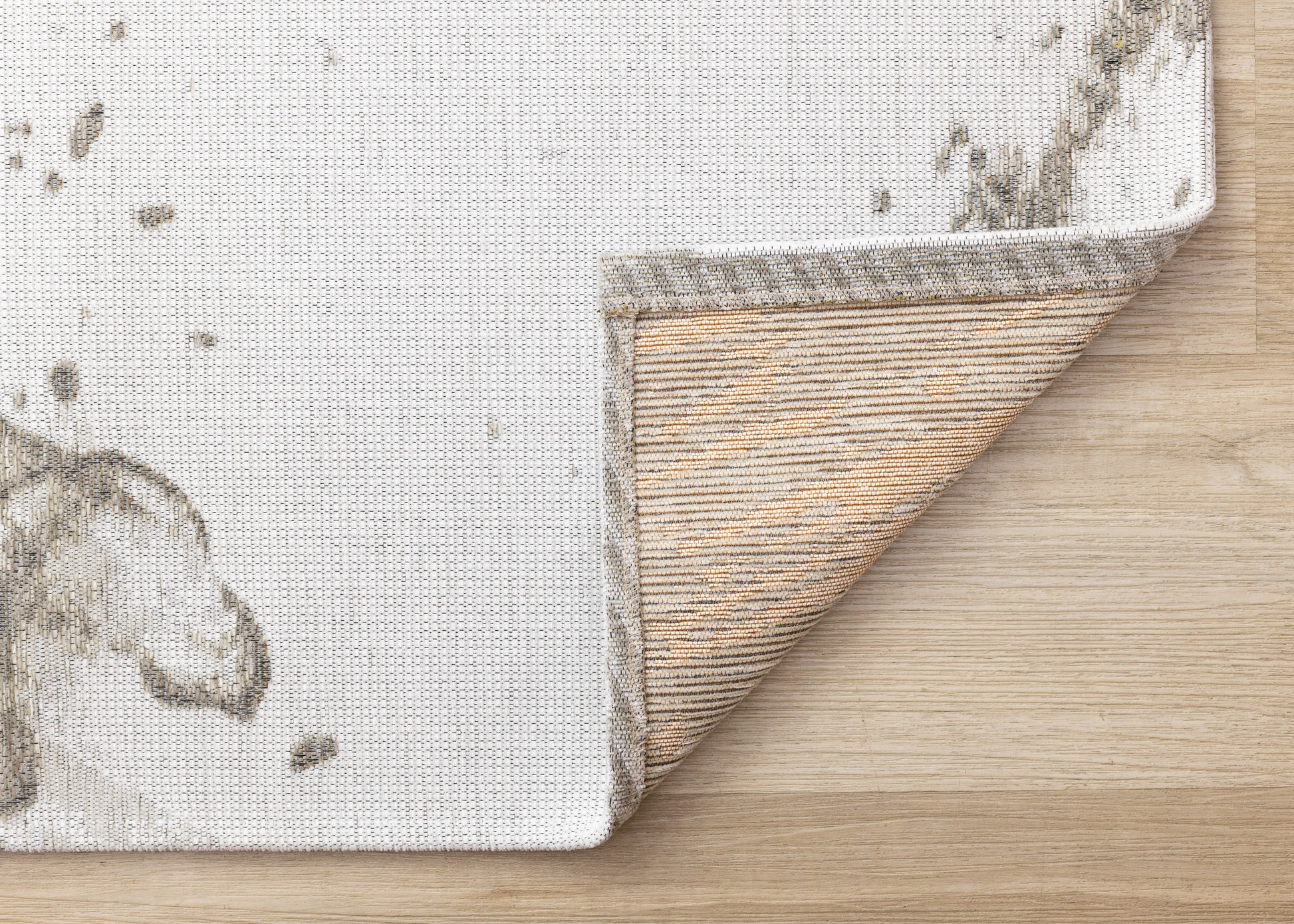 Contemporary Organic White Area Rug-6