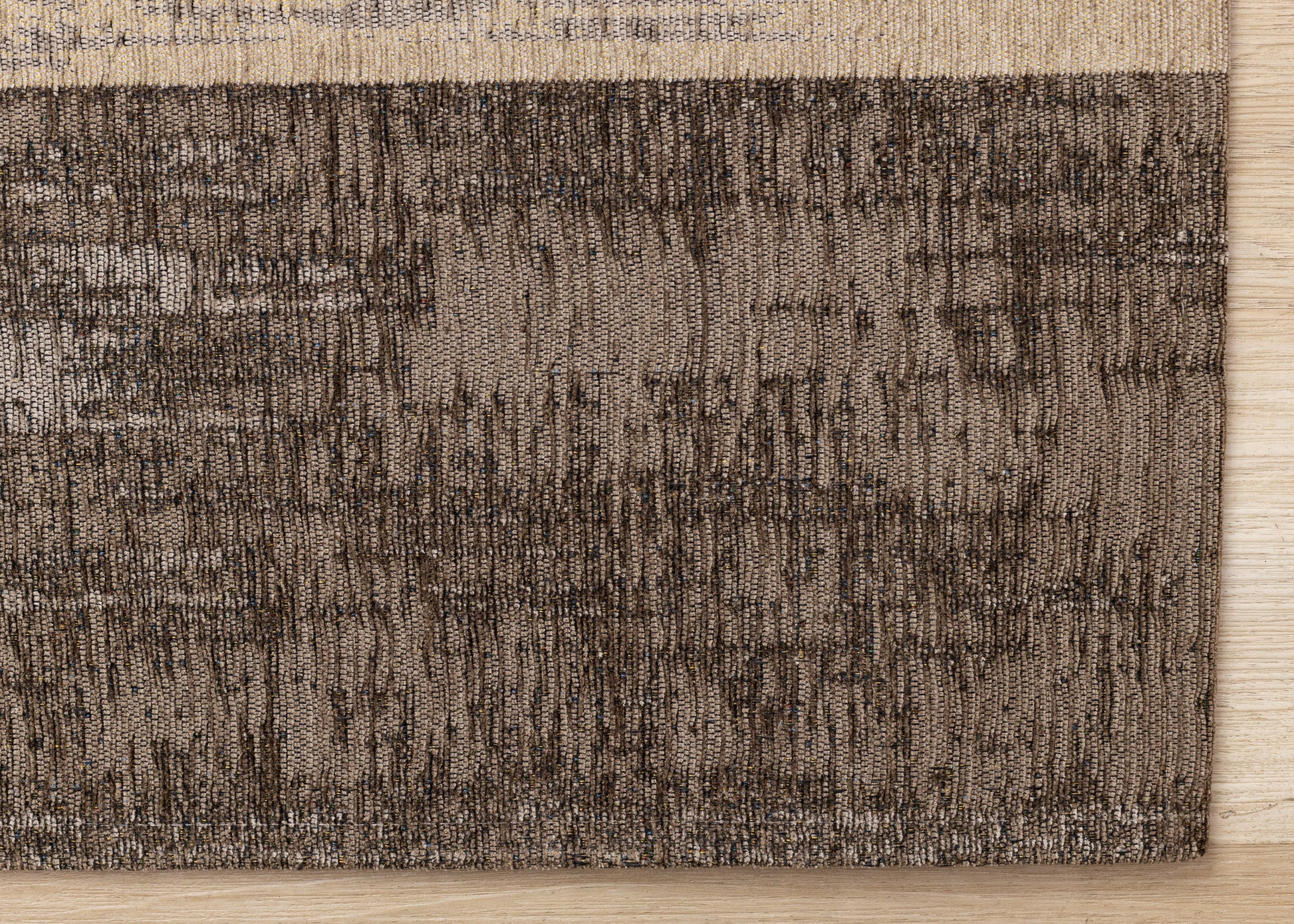 Contemporary Distressed Organic Brown Area Rug-5
