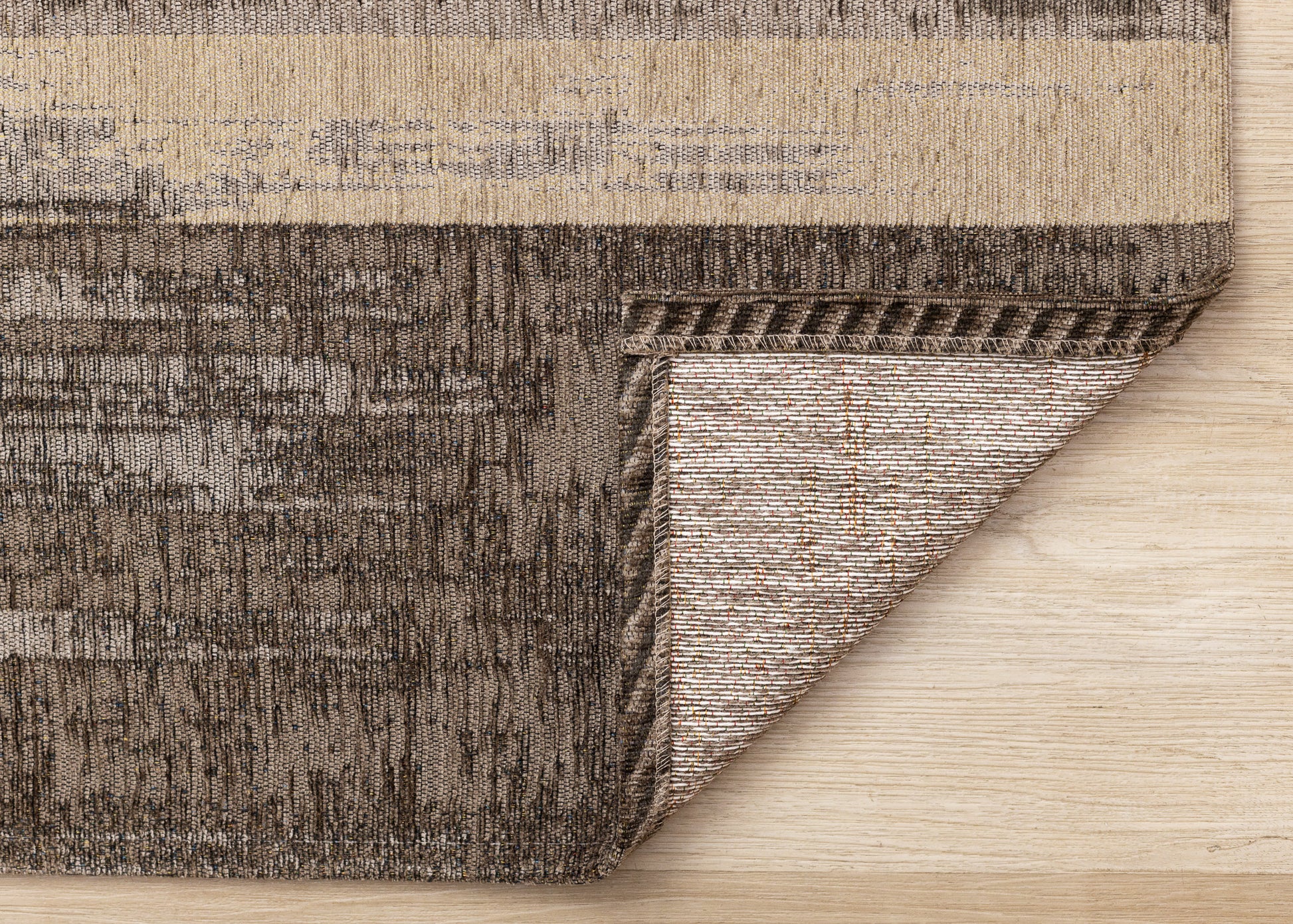 Contemporary Distressed Organic Brown Area Rug-6