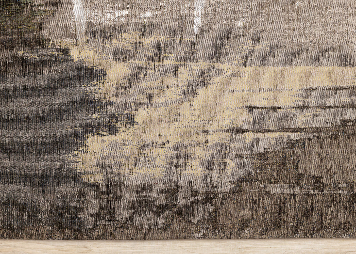 Contemporary Distressed Organic Brown Area Rug-8
