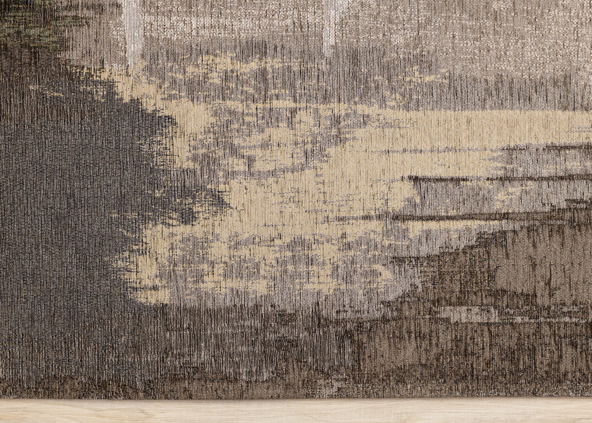 Contemporary Distressed Organic Brown Area Rug-8