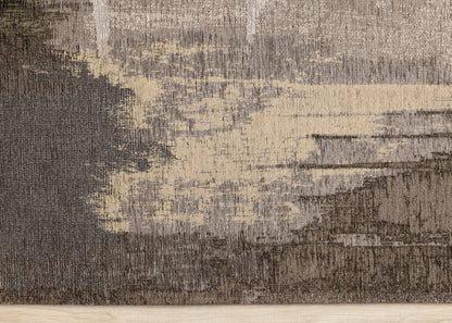 Contemporary Distressed Organic Brown Area Rug-8