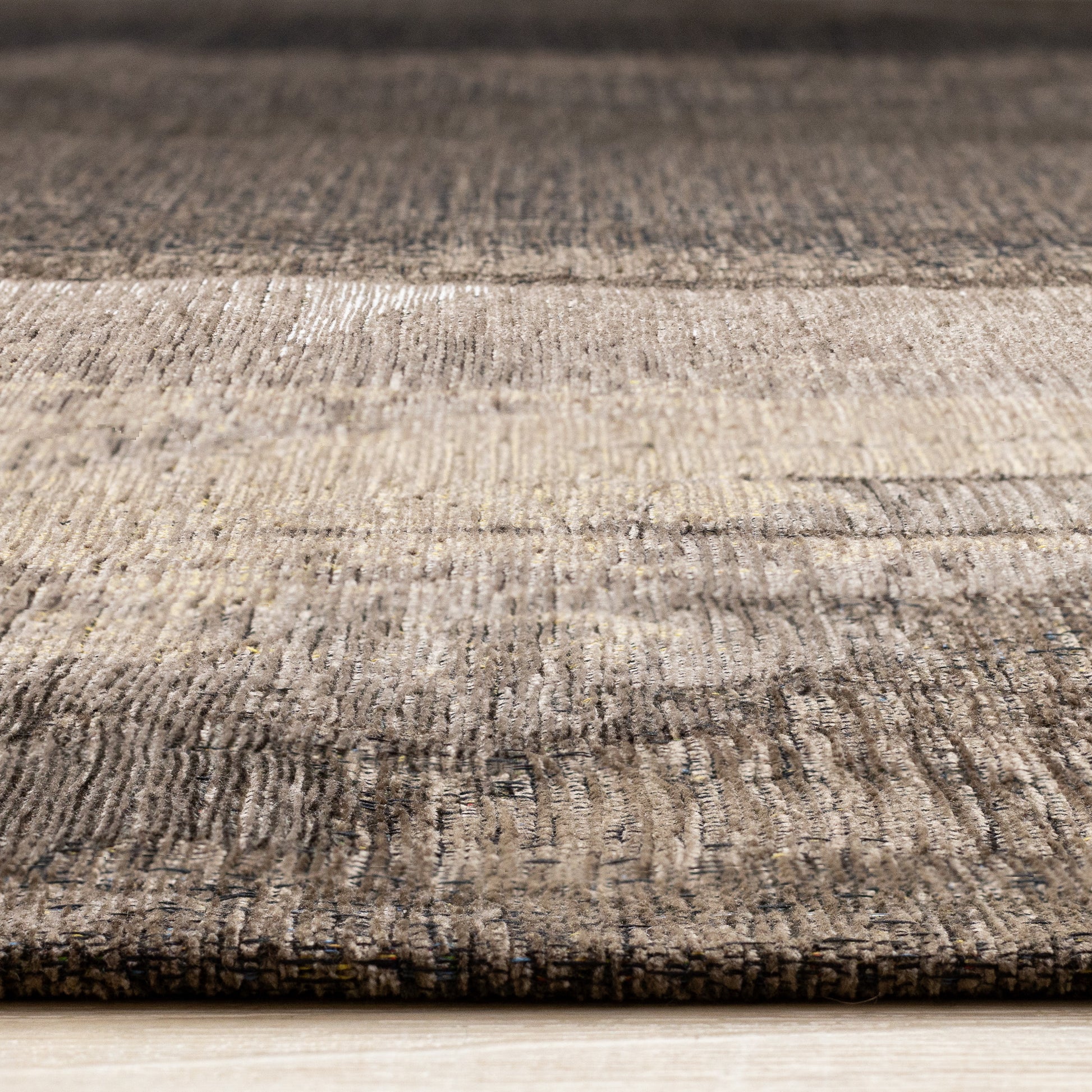 Contemporary Distressed Organic Brown Area Rug-9