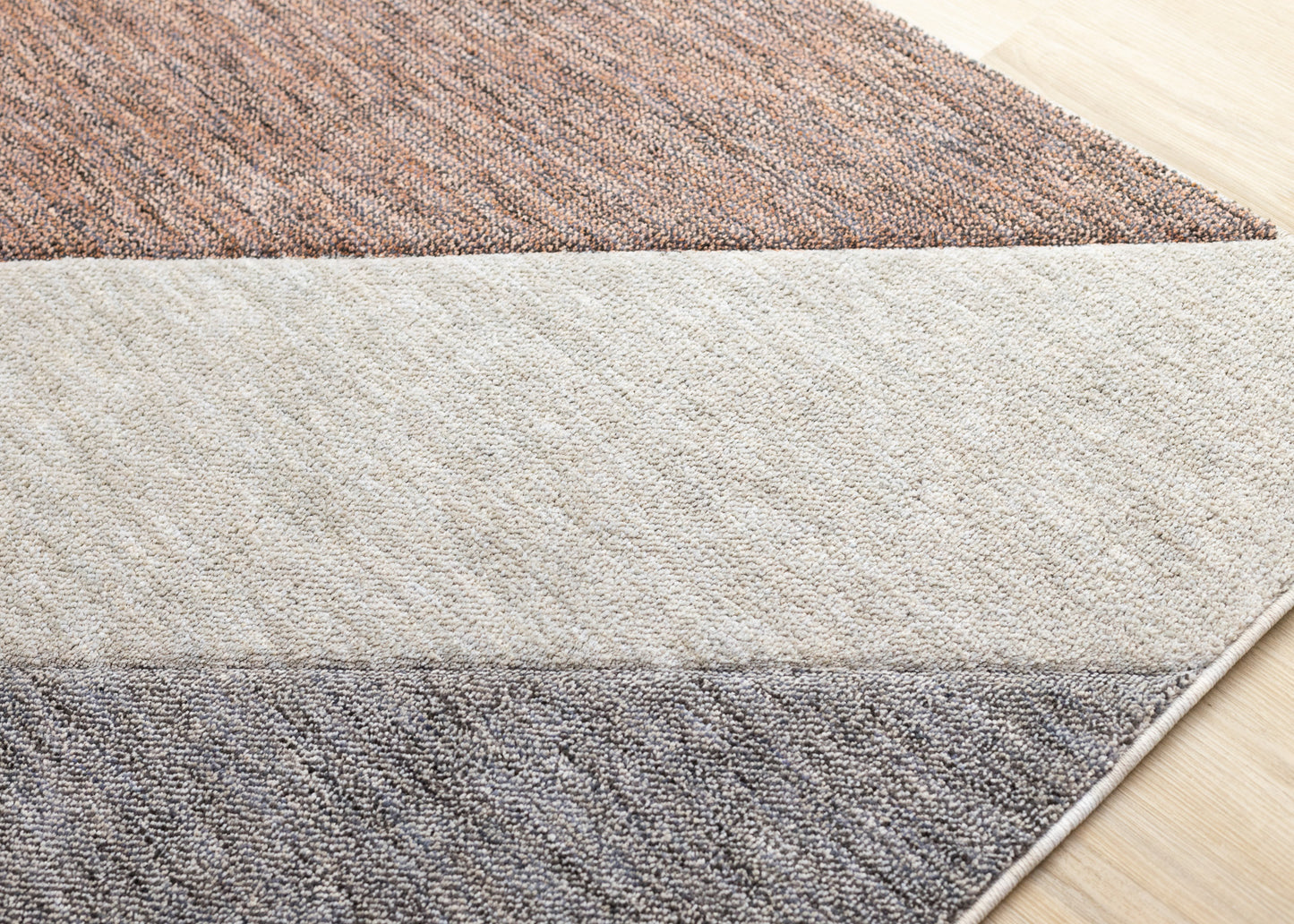 Contemporary Geometric Stripes Pink Area Rug-4
