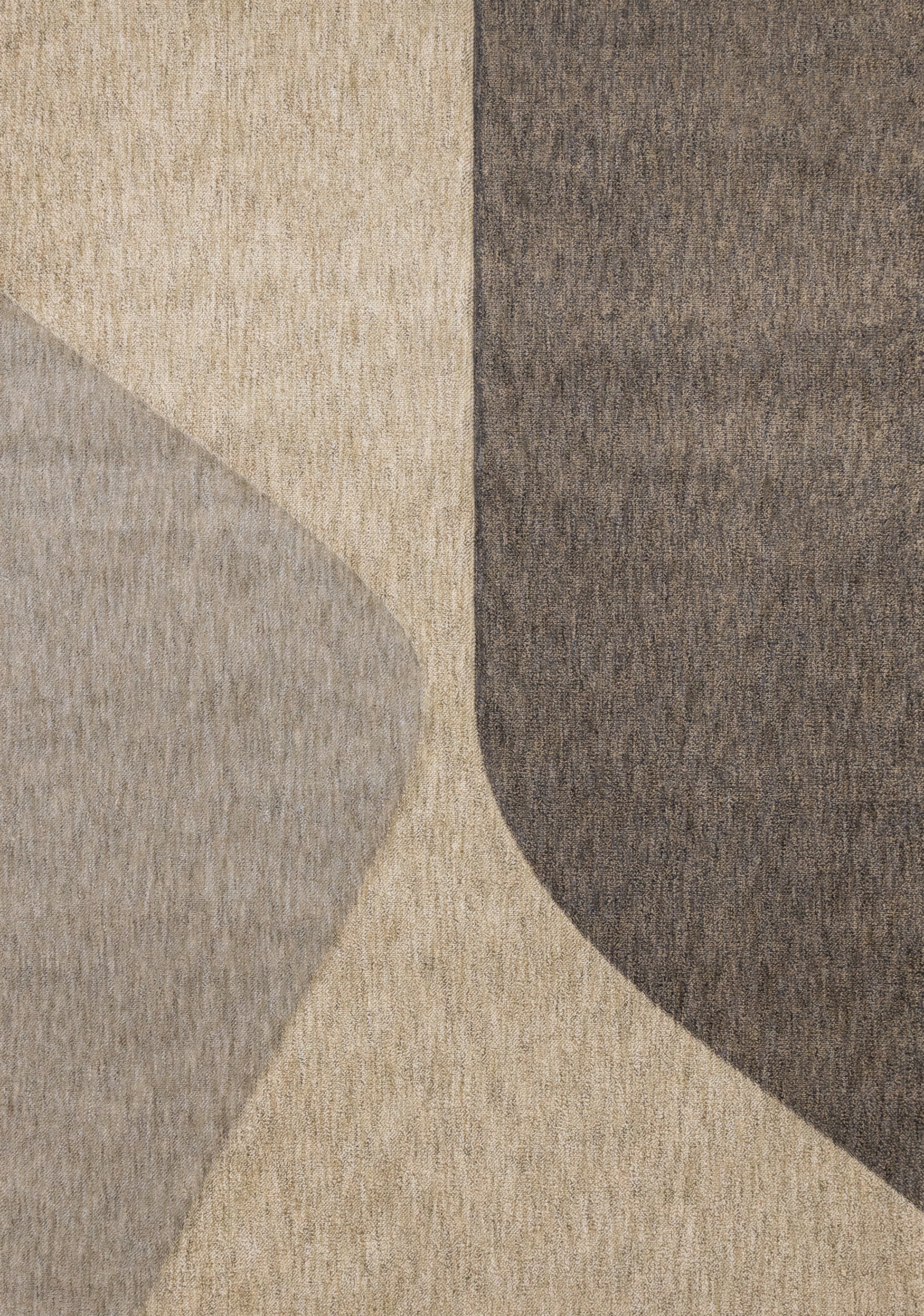 Contemporary Geometric Beige Area Rug-1