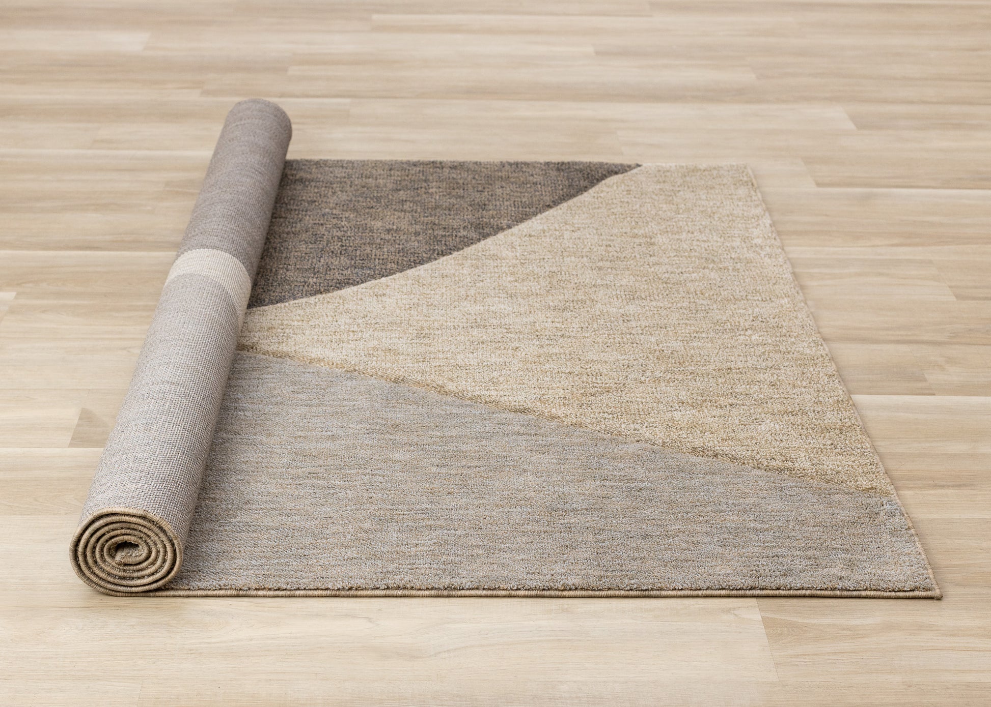 Contemporary Geometric Beige Area Rug-7