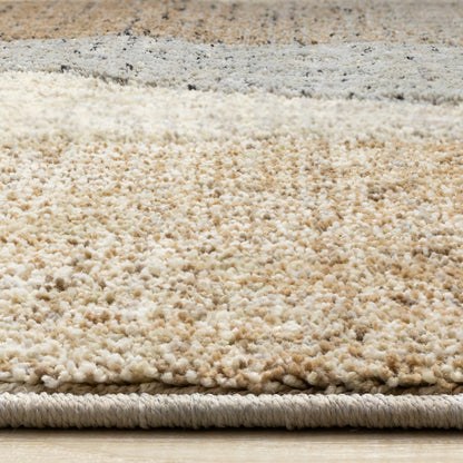 Contemporary Geometric Grey Area Rug