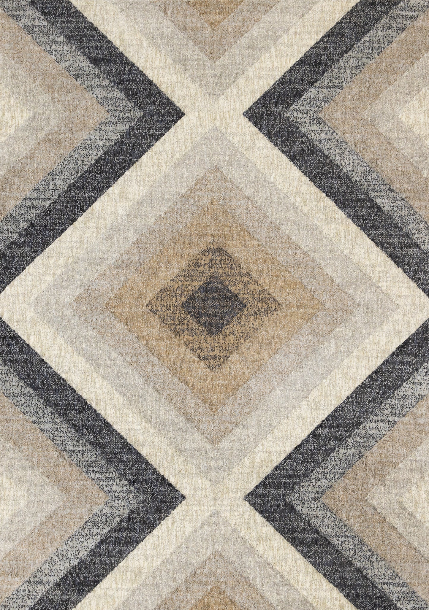 Contemporary Geometric Grey Area Rug