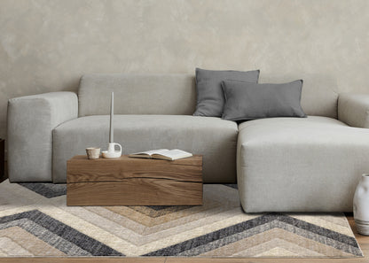 Contemporary Geometric Grey Area Rug