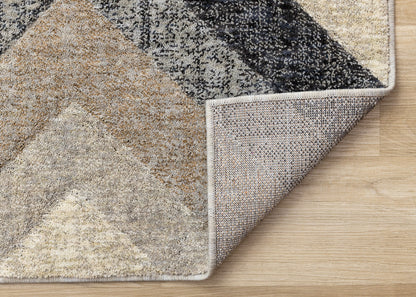 Contemporary Geometric Grey Area Rug