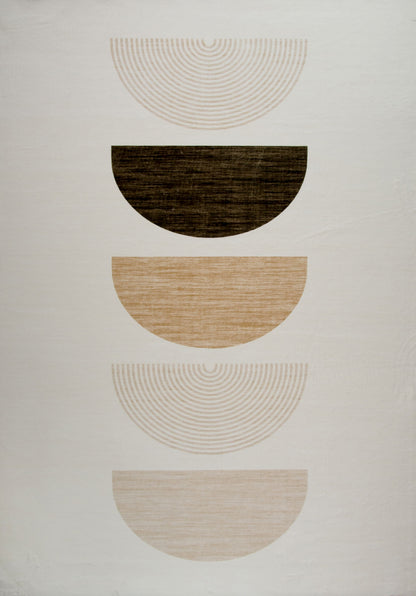 Solis Modern Cream Beige Kids Playroom Area Rug
