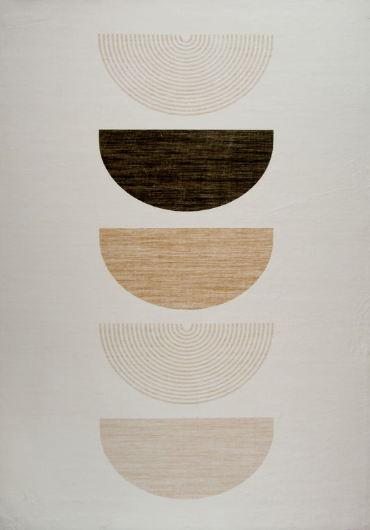 Solis Modern Cream Beige Kids Playroom Area Rug
