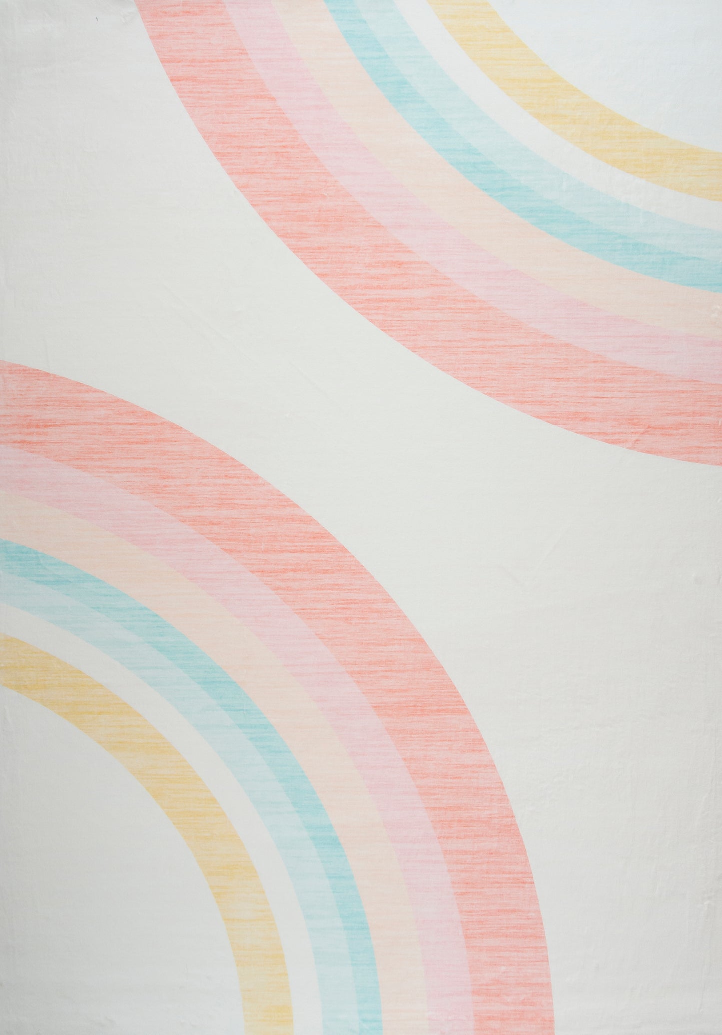 Soft Steps Playtime Rainbow Playmat Pink Soft Rug