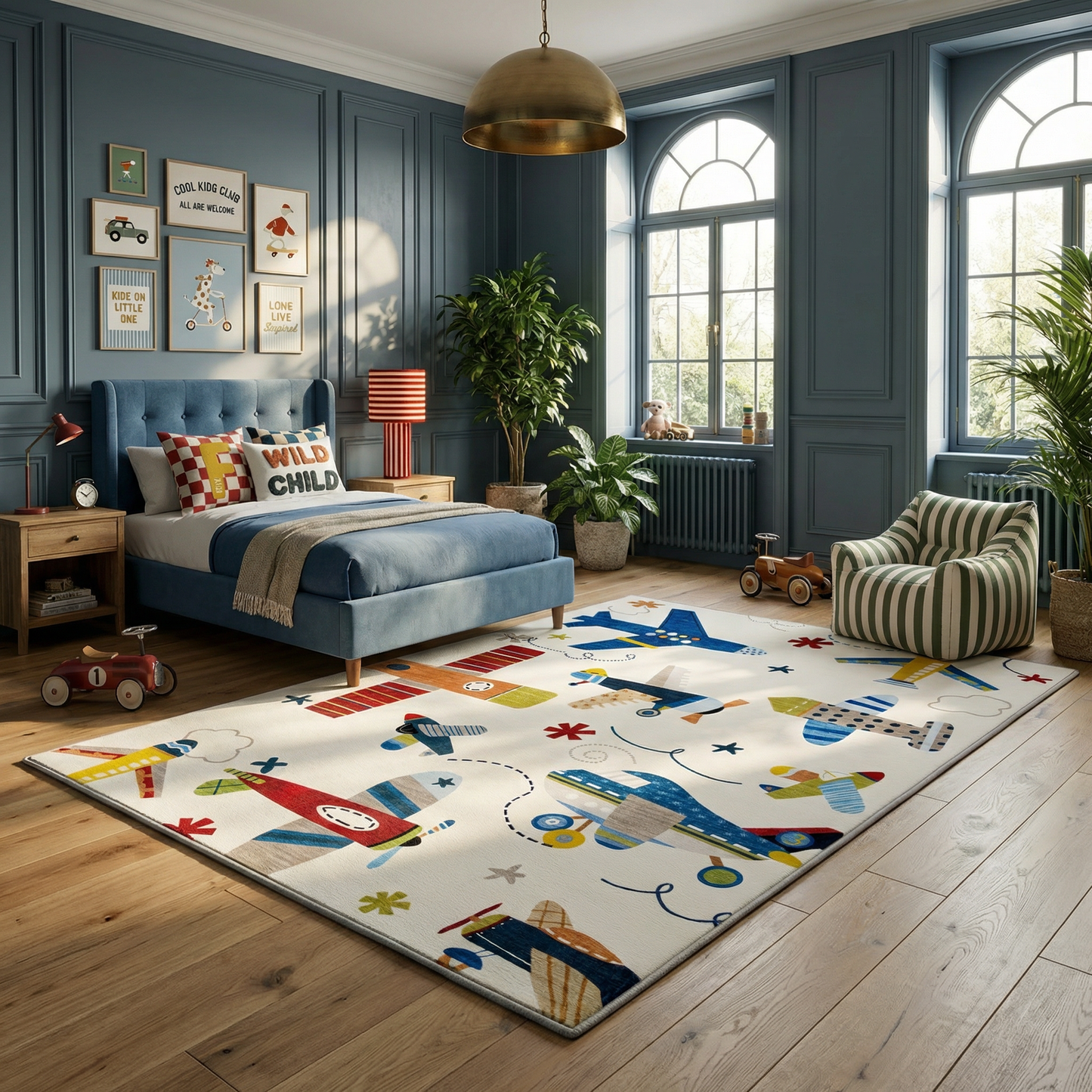 Tapete de juego Soft Steps Playtime Airplane color crema suave