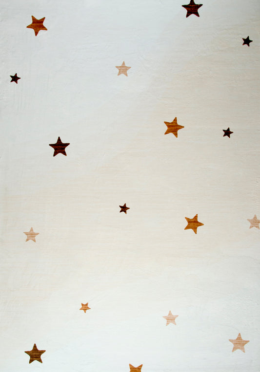 Soft Steps Playtime Stars Playmat Cream Soft Rug