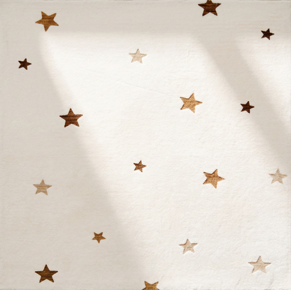 Alfombra de juego Soft Steps Playtime Stars color crema suave