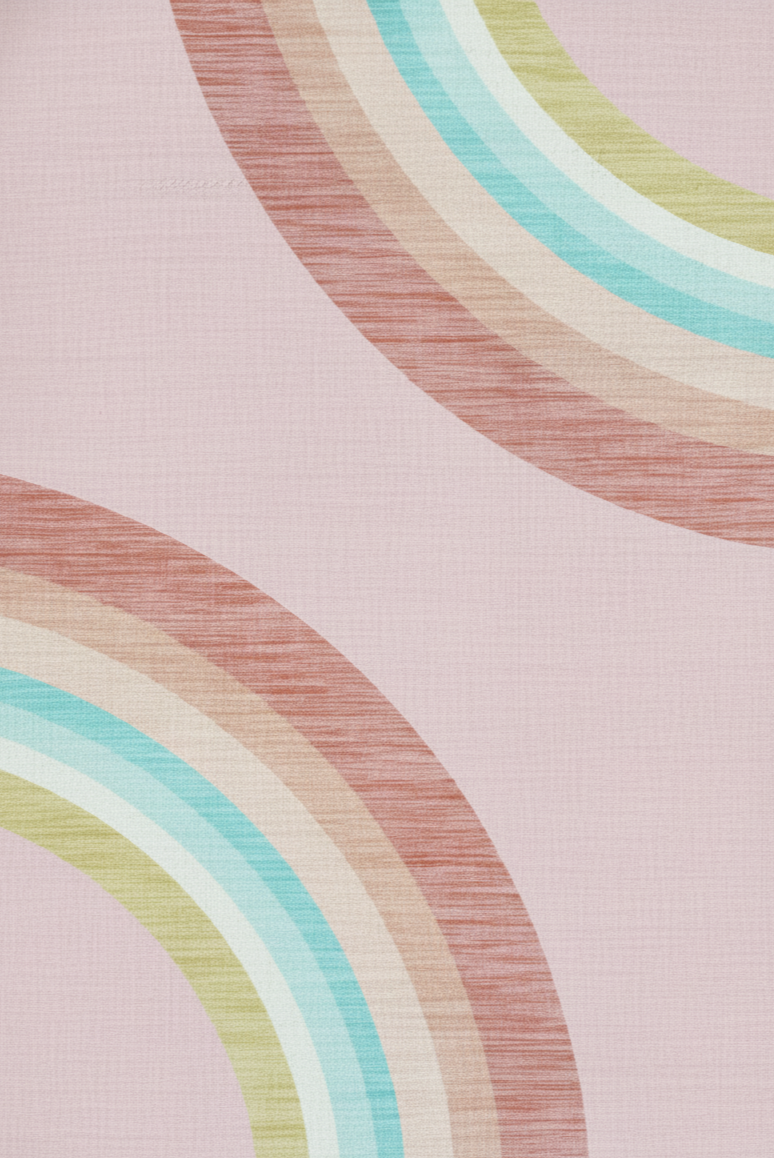 Marlow Rainbow Modern Pink Indoor Rug