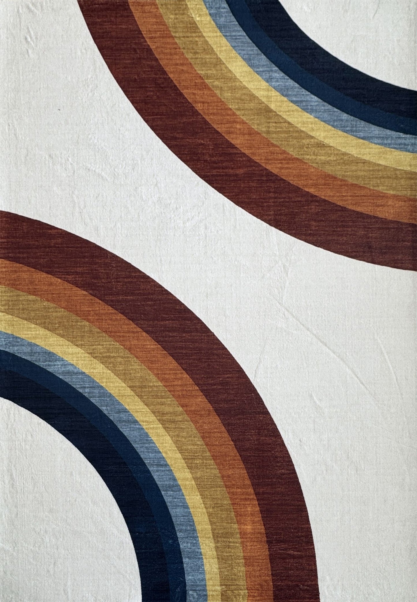 Marlow Rainbow Modern White Indoor Rug