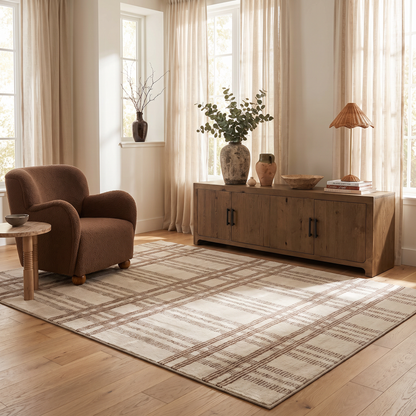 Alfombra de interior Marlow Rainbow Modern White