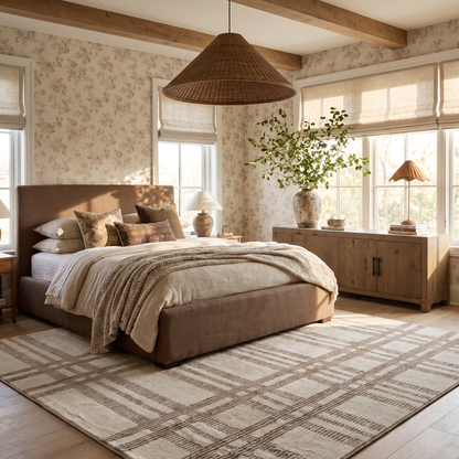Alfombra de interior Marlow Rainbow Modern White