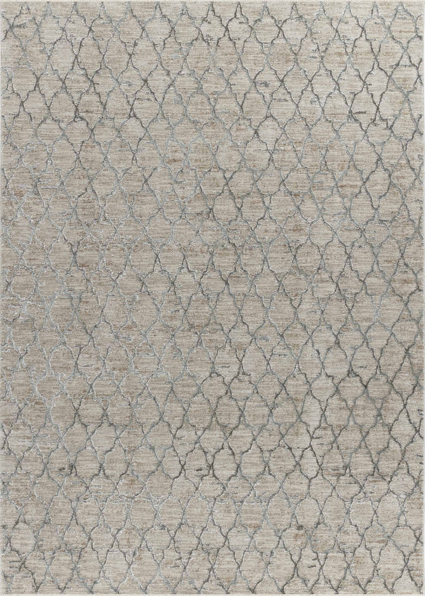 Aeris Geometric Contemporary Beige and Brown Indoor Rug