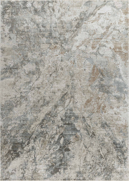 Arden Abstract Contemporary Beige and Brown Indoor Rug