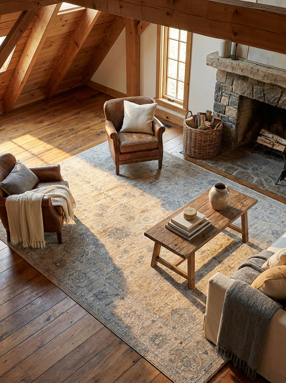 Safiya Floral Medallion Traditional Gold and Beige Indoor Rug