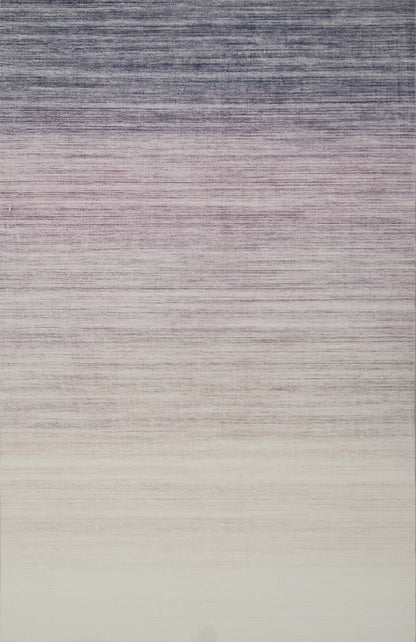 Eclipse Minimalist Abstract Purple Rug