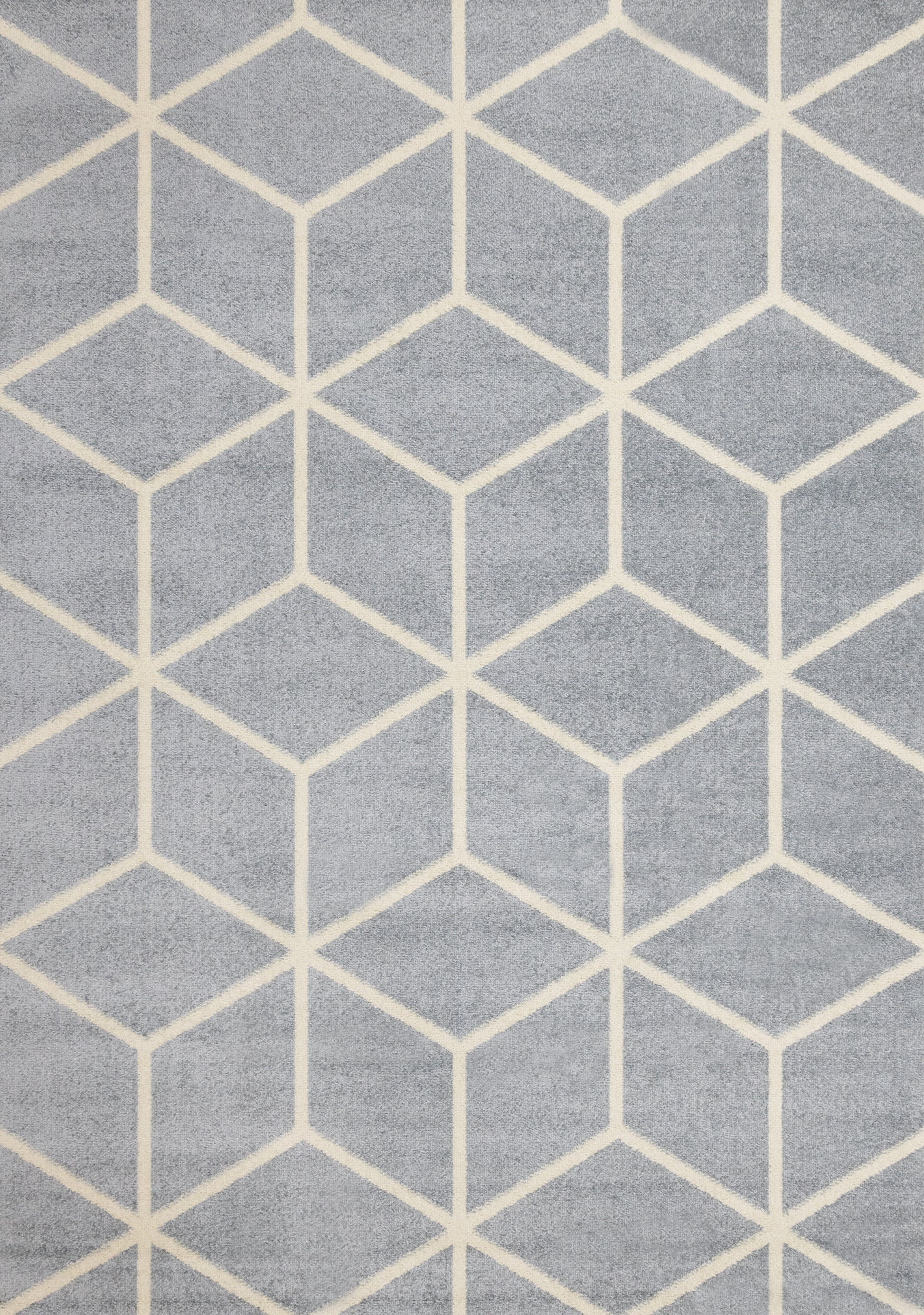 Contemporary Geometric Blue Area Rug-1