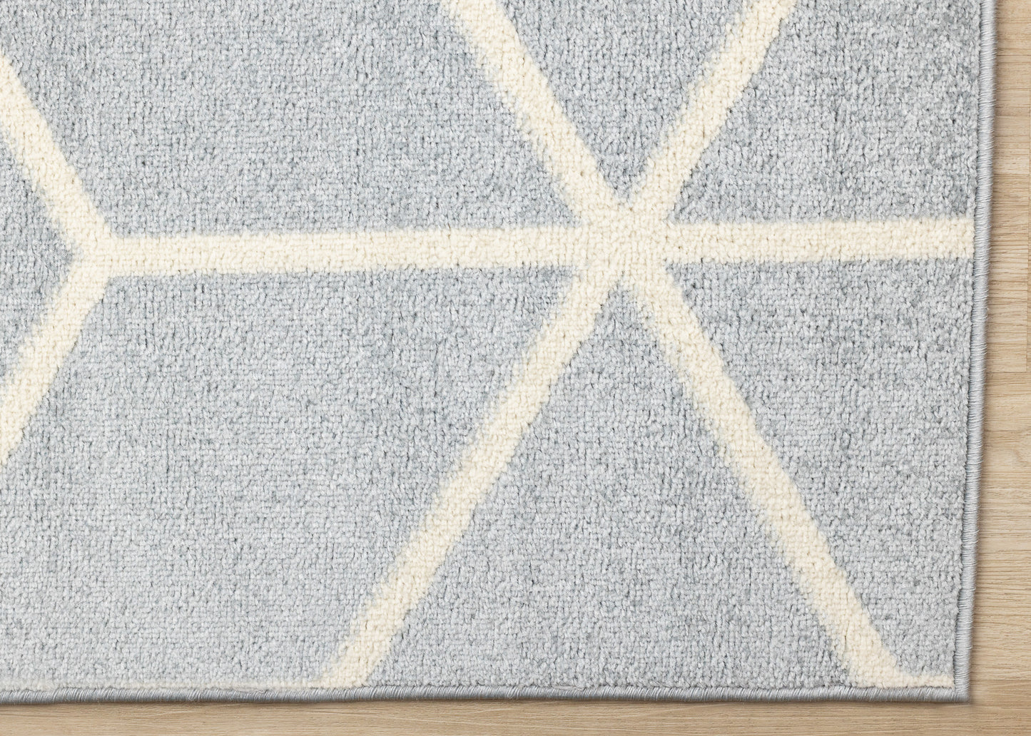 Contemporary Geometric Blue Area Rug-5