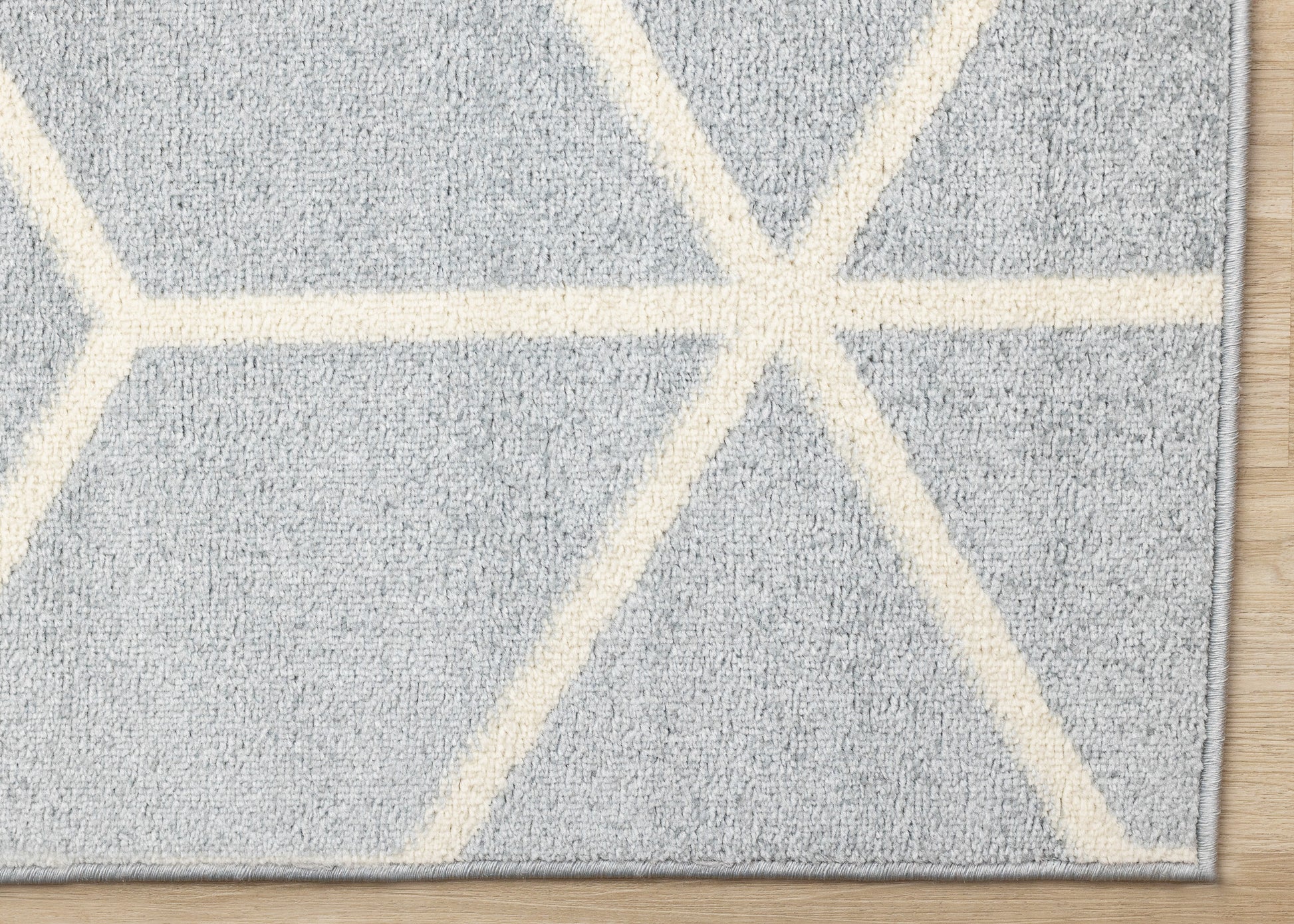Contemporary Geometric Blue Area Rug-5