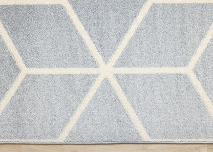 Contemporary Geometric Blue Area Rug-8