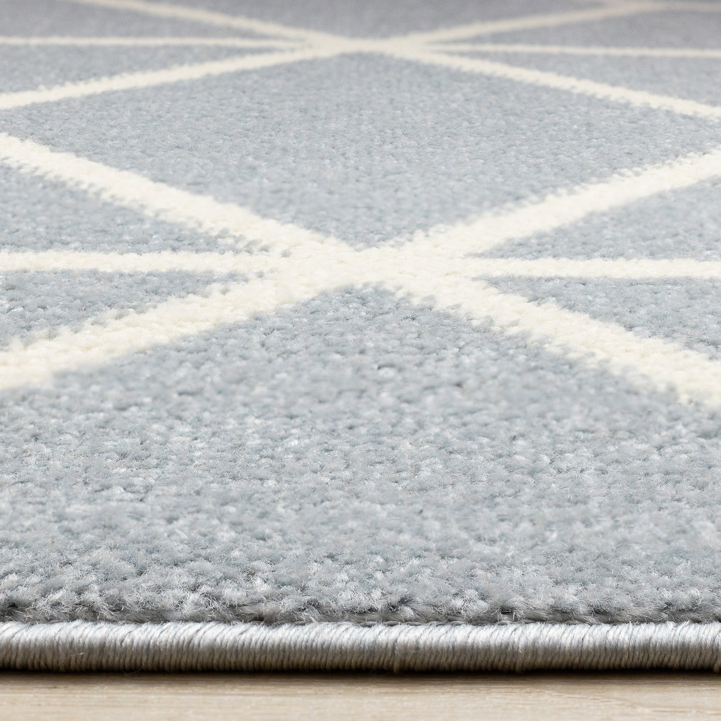Contemporary Geometric Blue Area Rug-9