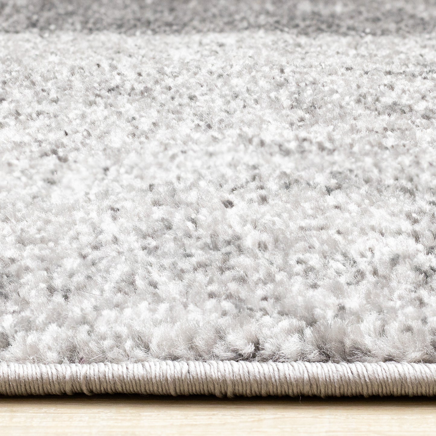 Contemporary Distressed Geometric Grey Area Rug