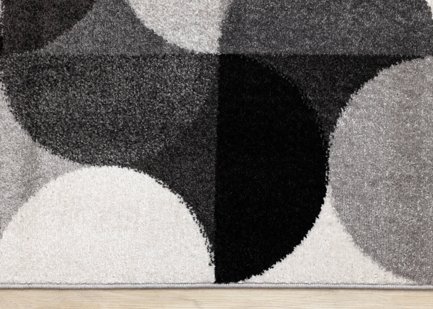 Mid-Century Geometric Grey Area Rug