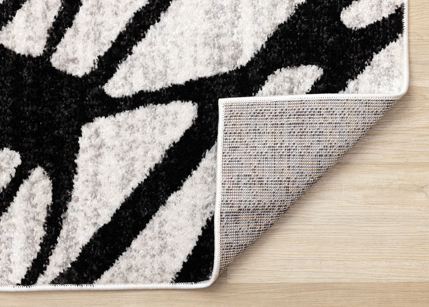 Contemporary Distressed Organic Grey Area Rug