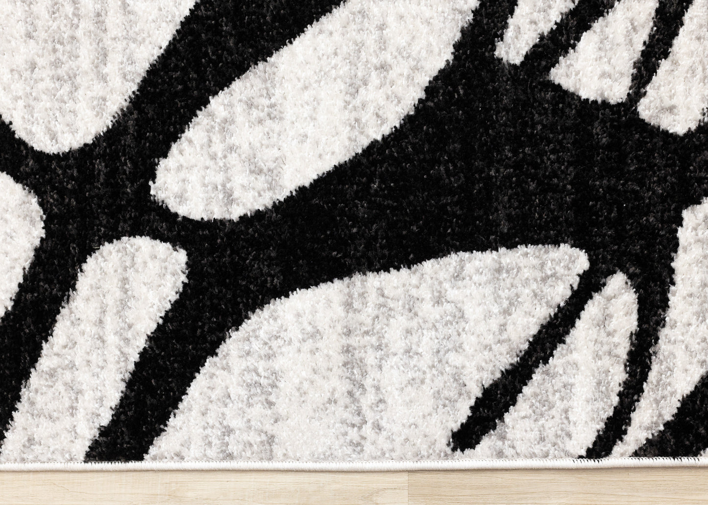 Contemporary Distressed Organic Grey Area Rug