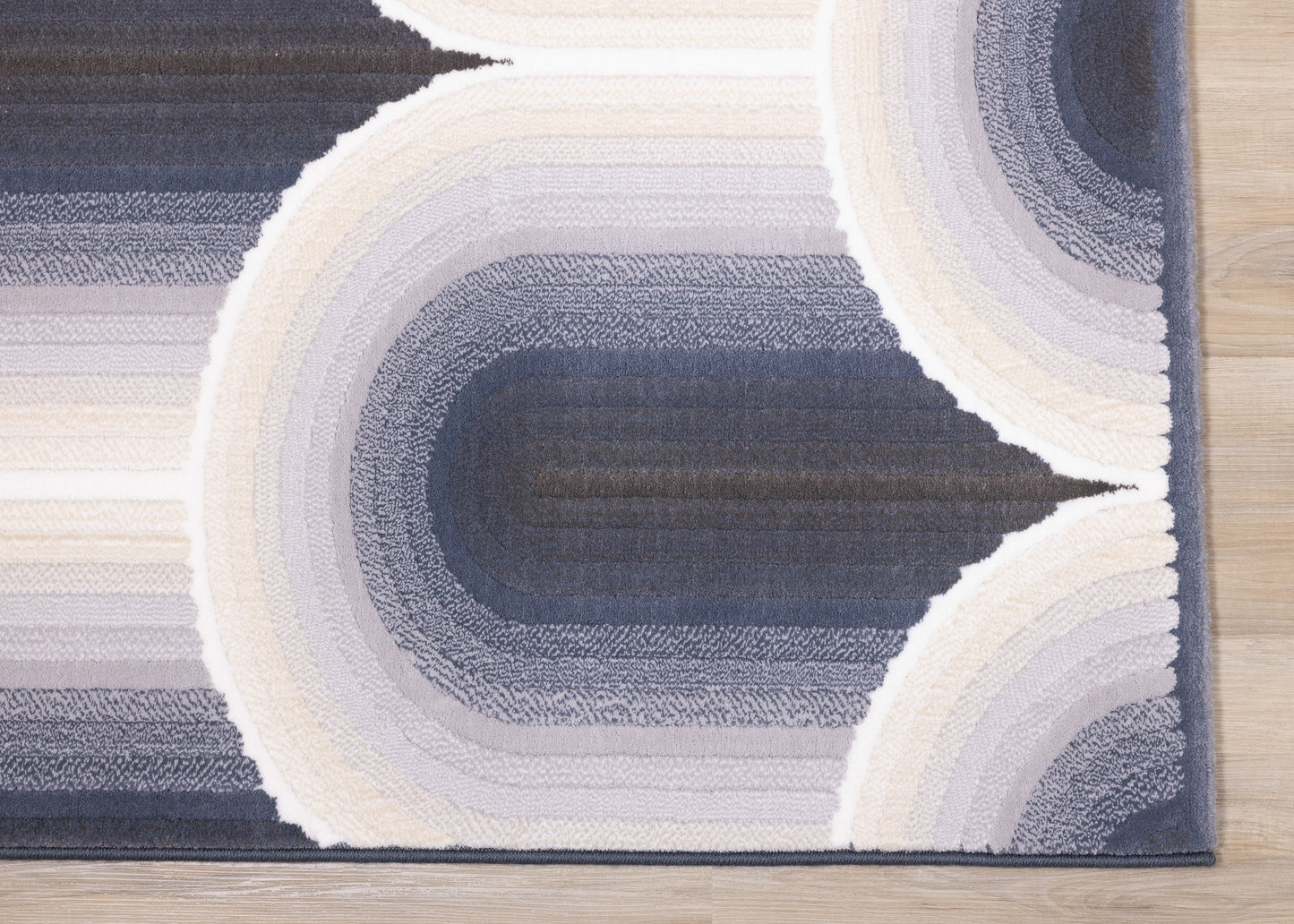Deco Geometric Cream Area Rug