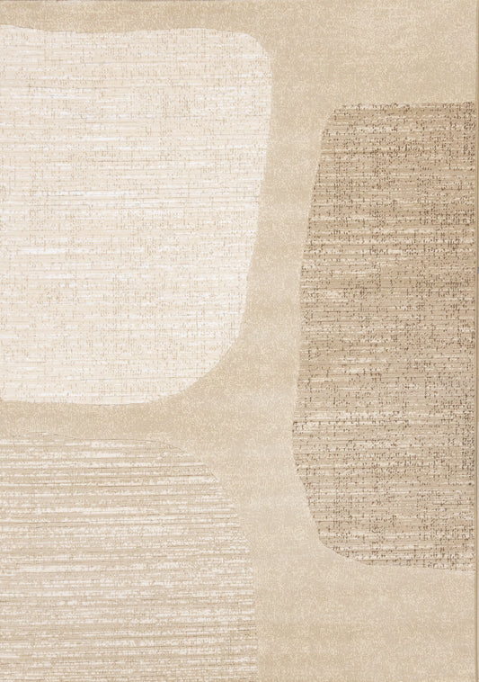 Art Distressed Beige Area Rug-1