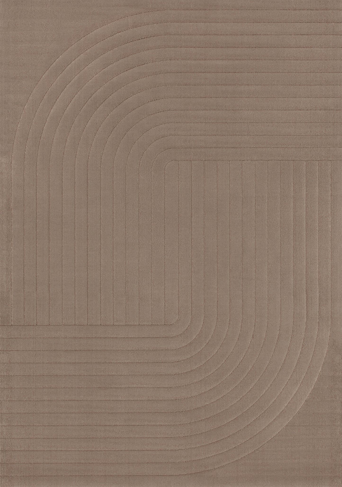 Deco Geometric Brown Area Rug-1
