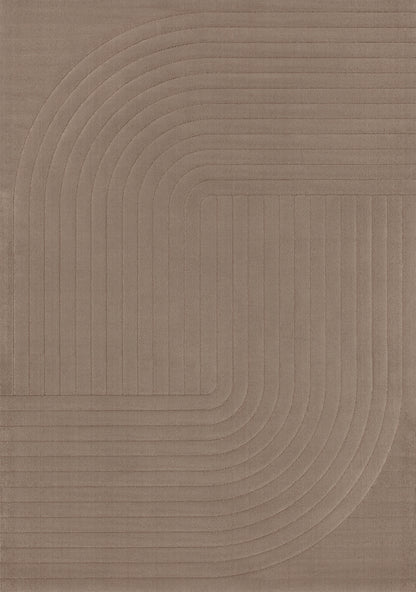 Deco Geometric Brown Area Rug-1
